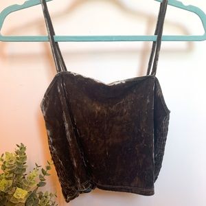 AE Don’t Ask Why - Velvet Crop Top